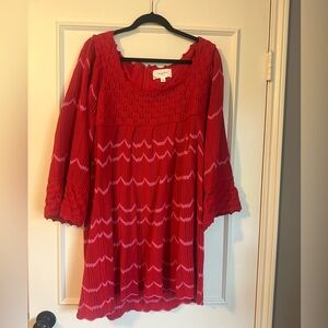 Pomander place red crochet dress
